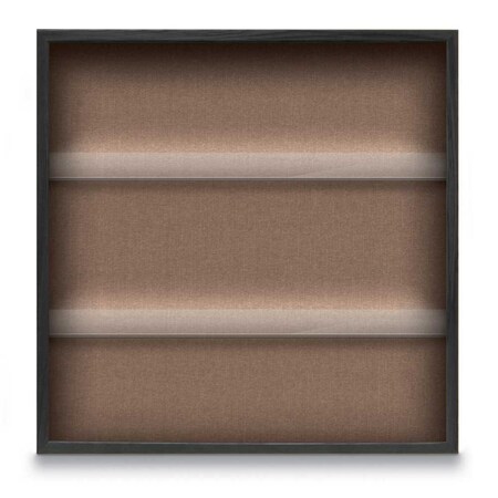 United Visual Products Outdoor Enclosed Combo Board, 48"x36", White Frame/Black Porc & Black UVCB4836ODW-BLKPORC-BLACK